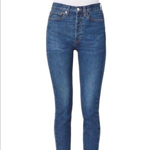 Re done high rise ankle crop originals